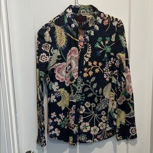 J. Crew Liberty print blouse